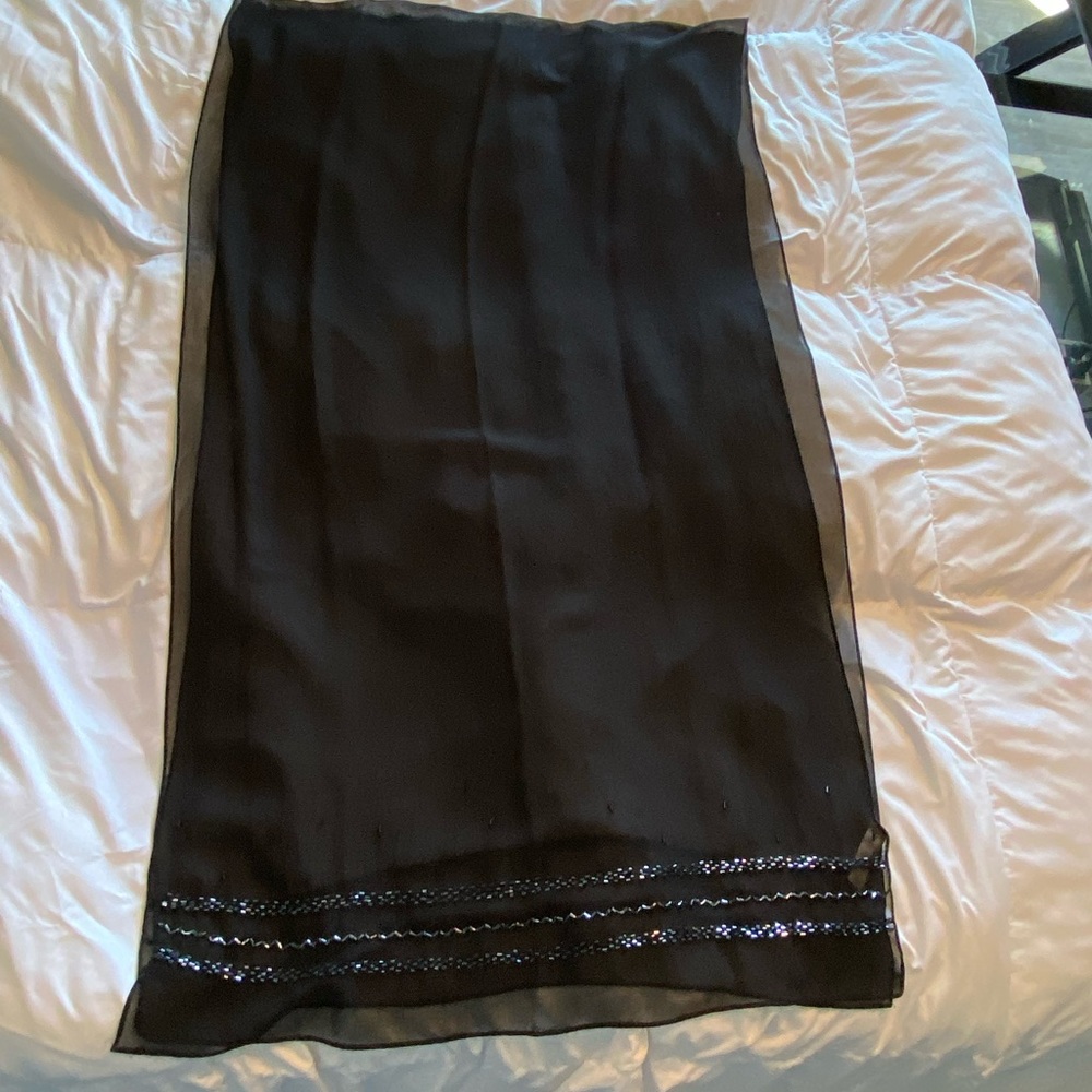 From Dillards. Wide Sheer Black Sequin Detailed Shaw